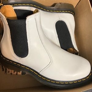 White Dr. Marten boots